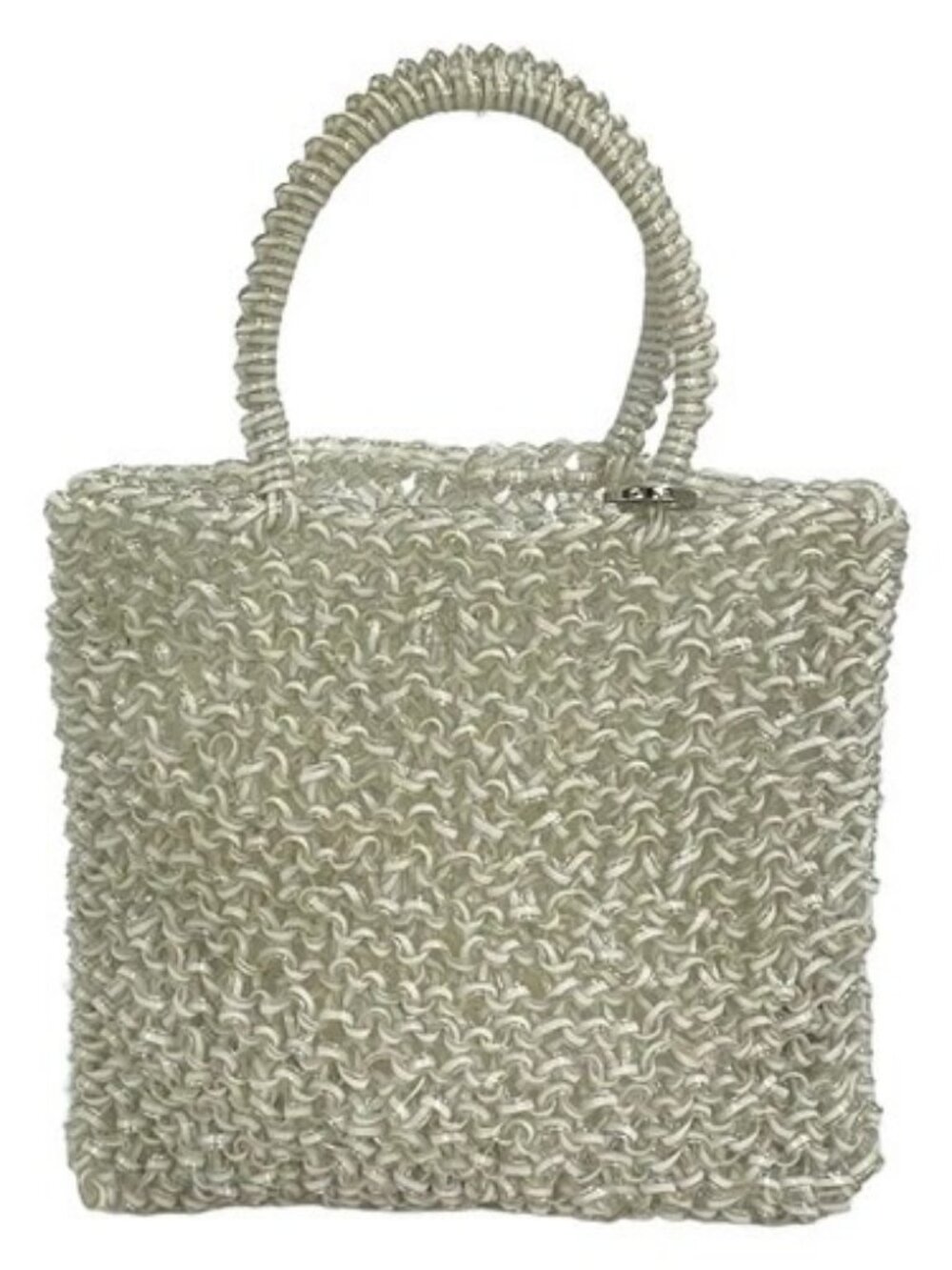ANTEPRIMA Standard Miniatura/Wire Bag PB21F12045-720 White Wire Tote Bag
